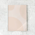 Minimalistisk plakat med beige og brune cirkler – "Brown Spots".