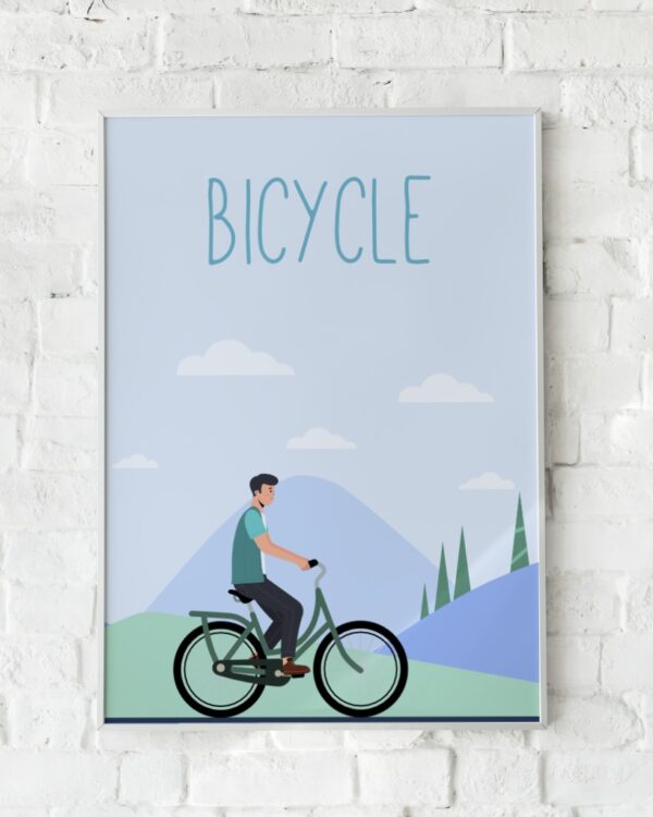 Maerkelig Bicycle Plakat