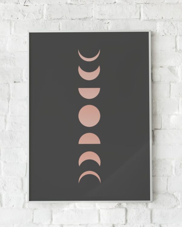 Maerkelig lunar phases plakat