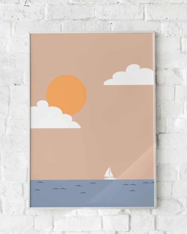 Maerkelig Sea of Tranquility plakat